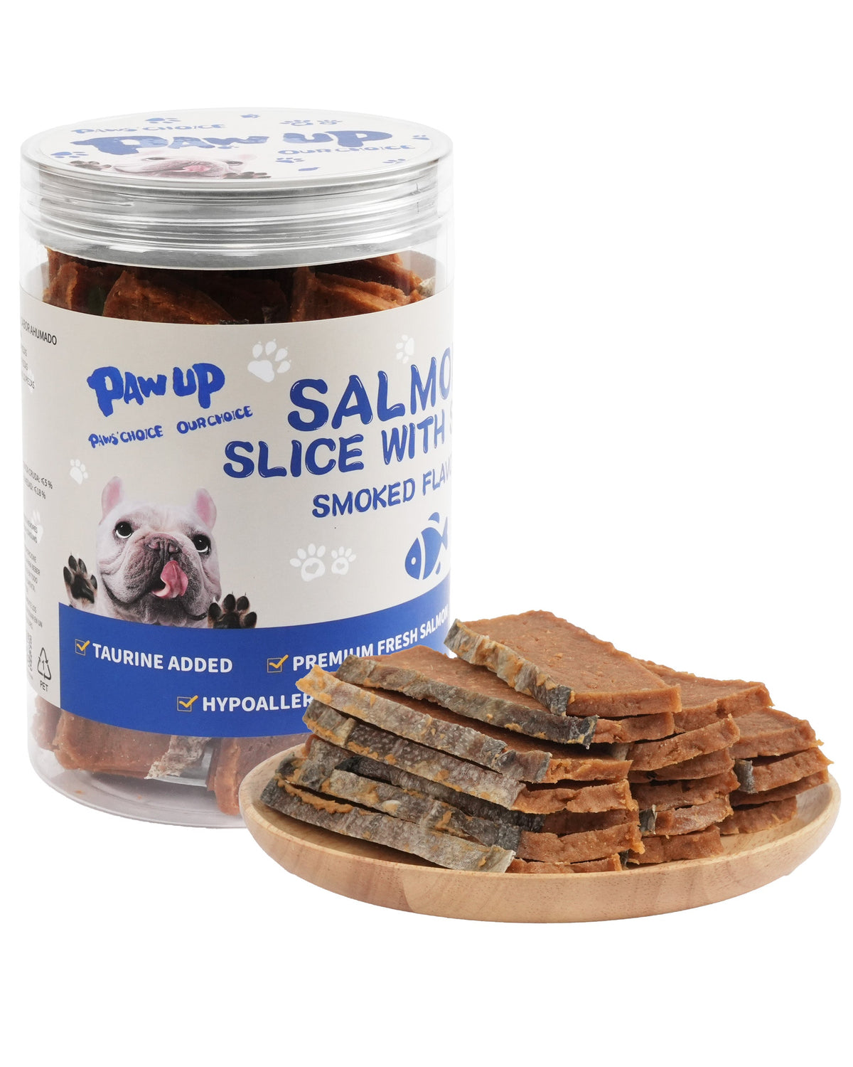 Smoked Salmon&Duck Fillet Jerky with Omega 3–6 for Dogs,12.5 oz