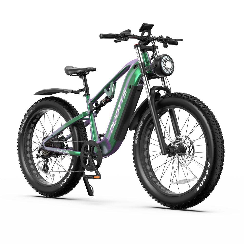 DUOTTS E26 750W Bafang Motor 26-Inch Fat Tire Electric Mountain Bike with 960Wh Battery and Full Suspension