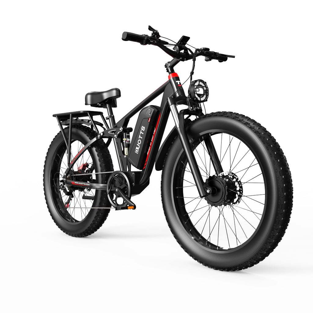 DUOTTS S26 Dual Motor 1500W Electric Fat Tire Mountain Bike with 48V 20Ah Battery and Full Suspension