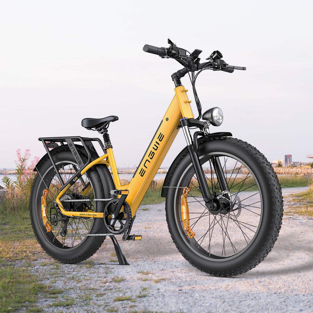Engwe E26 Step-Through 250W 26-Inch Fat Tire Electric Trekking Bike with 48V 16Ah 768Wh Battery
