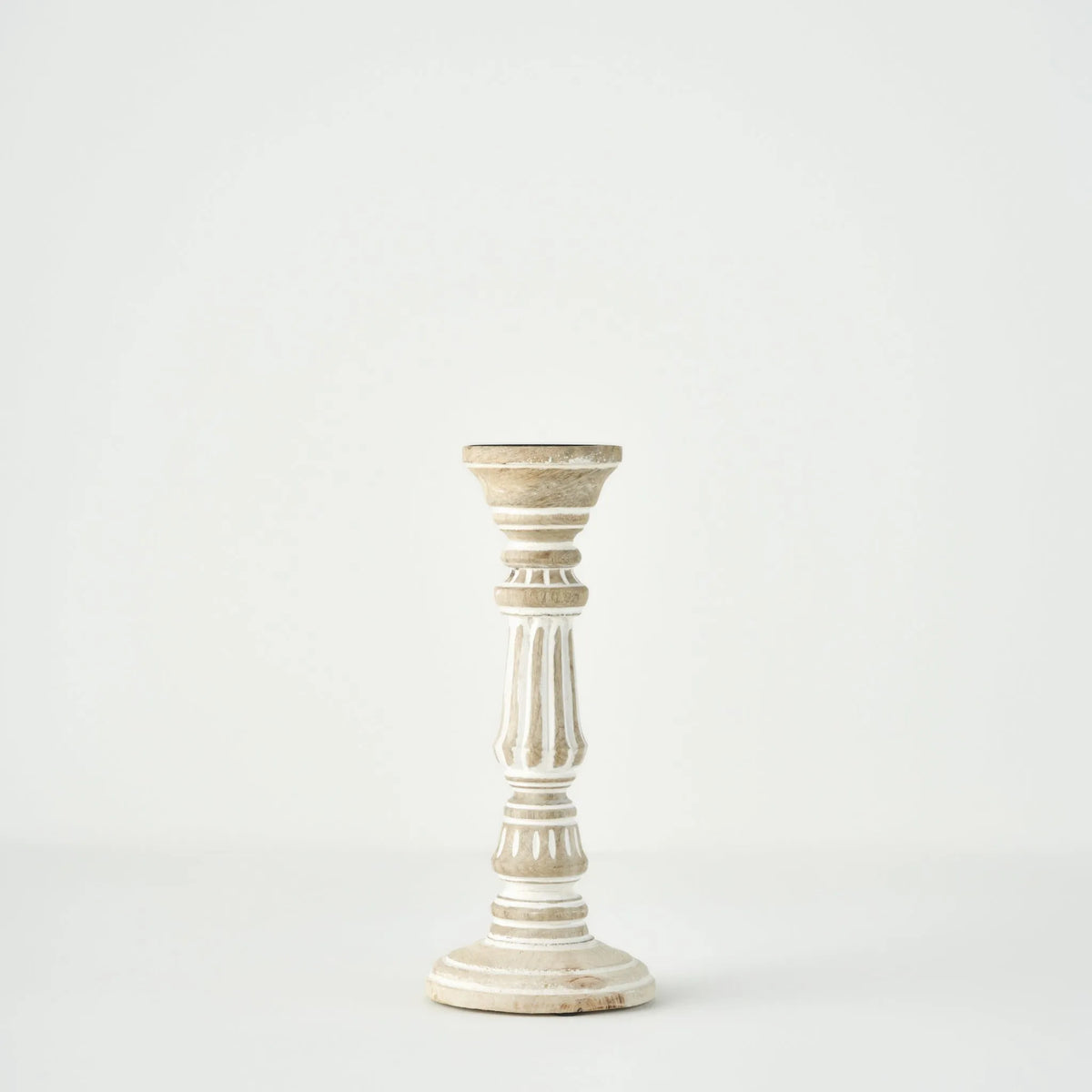 Esta Mango Wood Taper Candle Holder - 15.75"