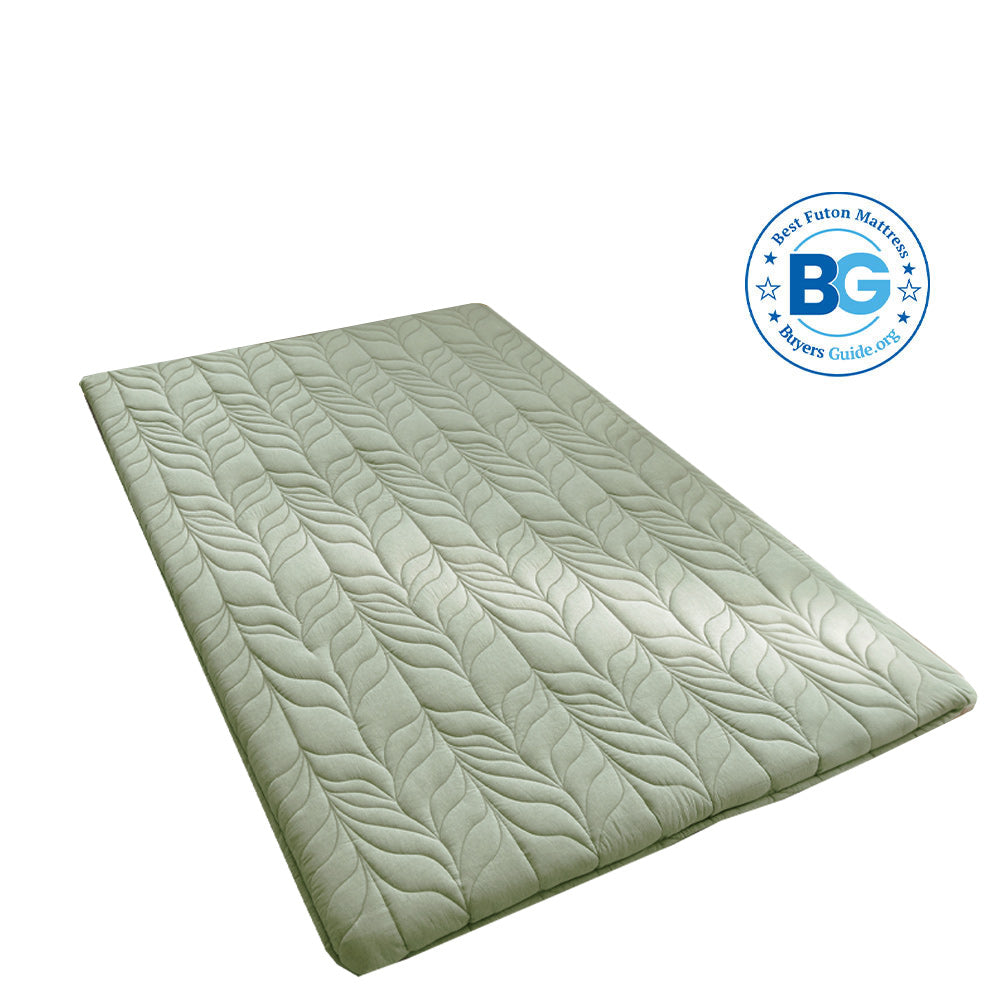 Wheat Dream Futon Mattress - Green / TWIN: 75"L x 39"W / Basic(2.5 IN)