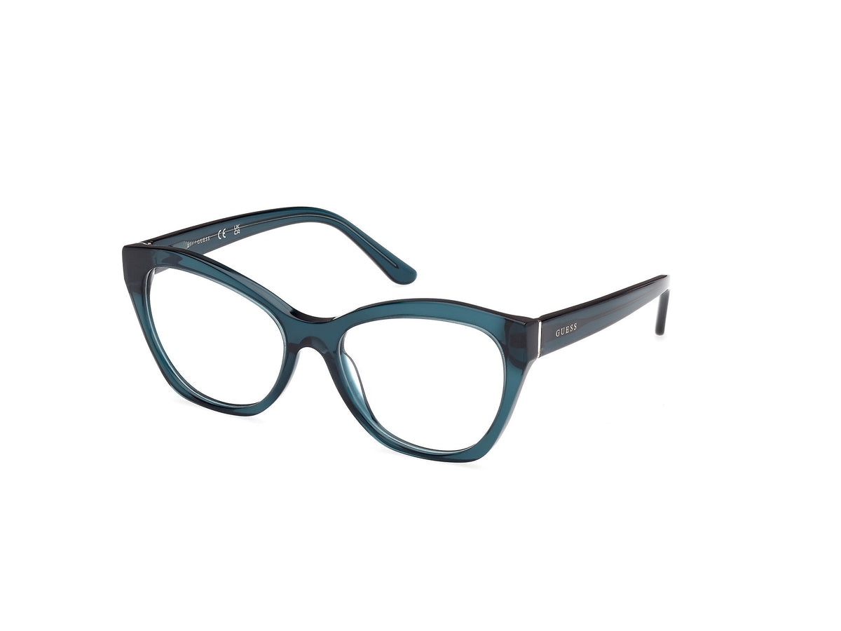 Guess GU50177 087 Woman Optical frames Acetate Turquoise Geometric Normal