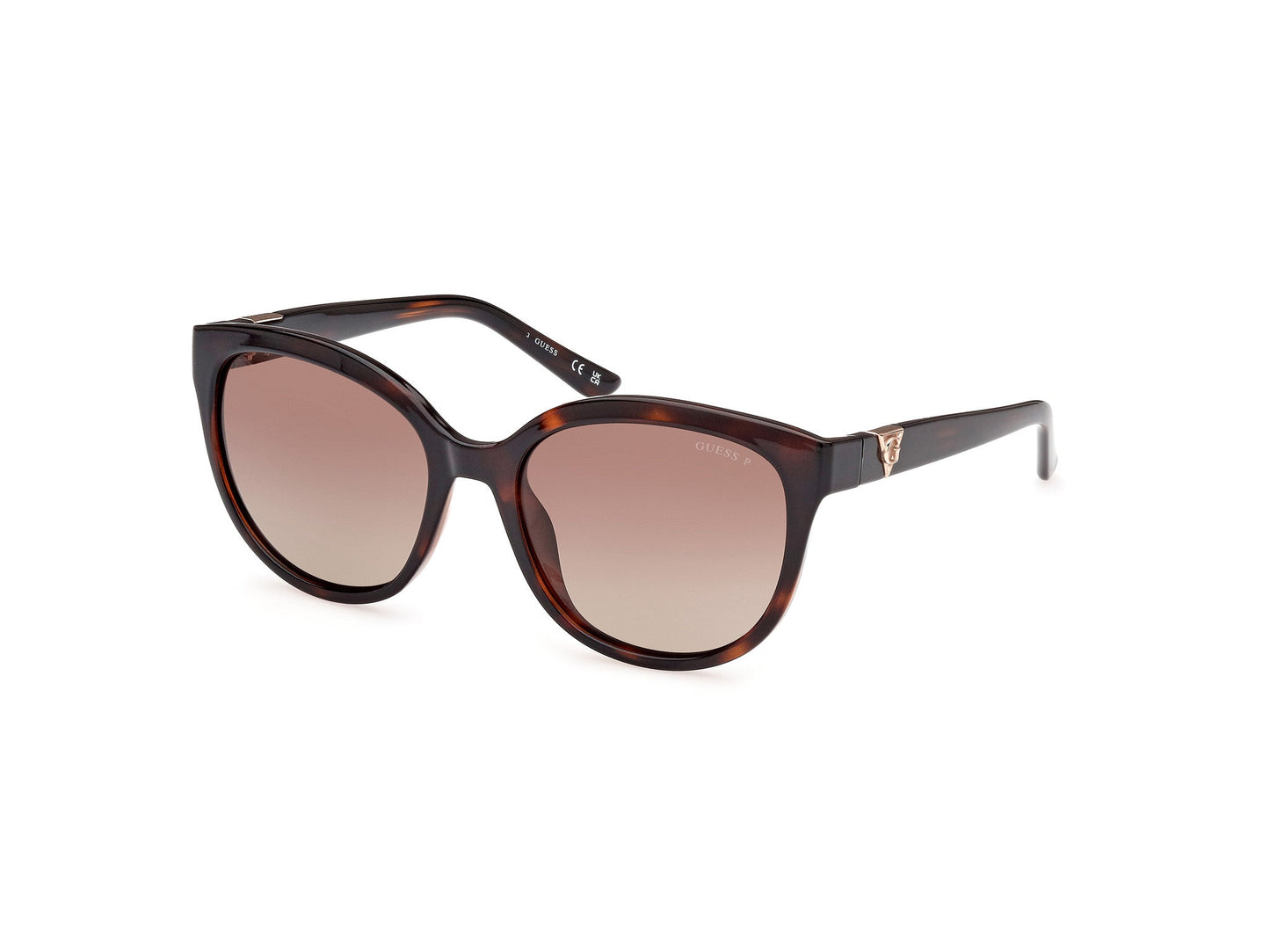 Guess GU7877 52H Woman Sunglasses Injected Round Polarized