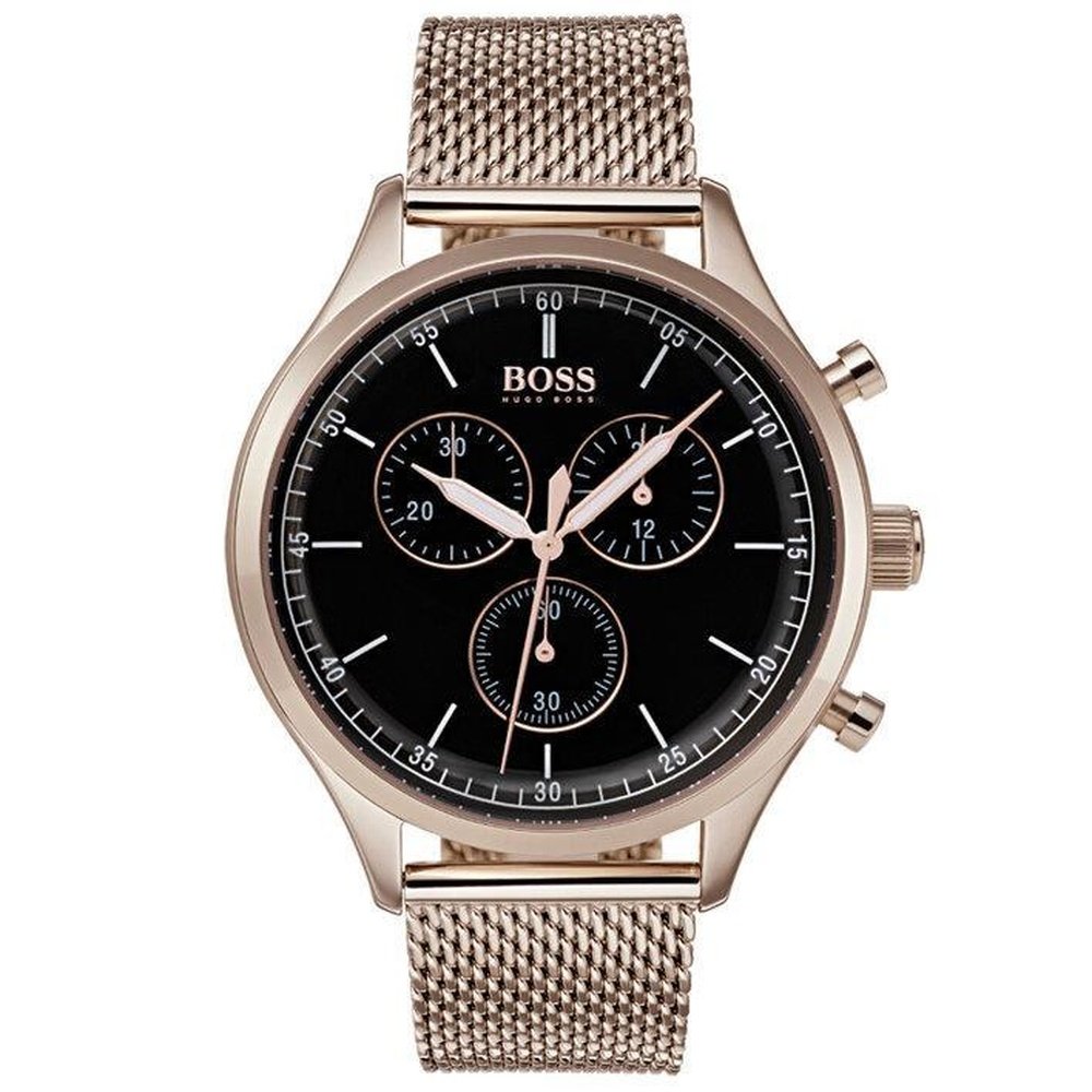 Hugo Boss 1513548 Rose-Tone Steel Chronograph Men's Watch