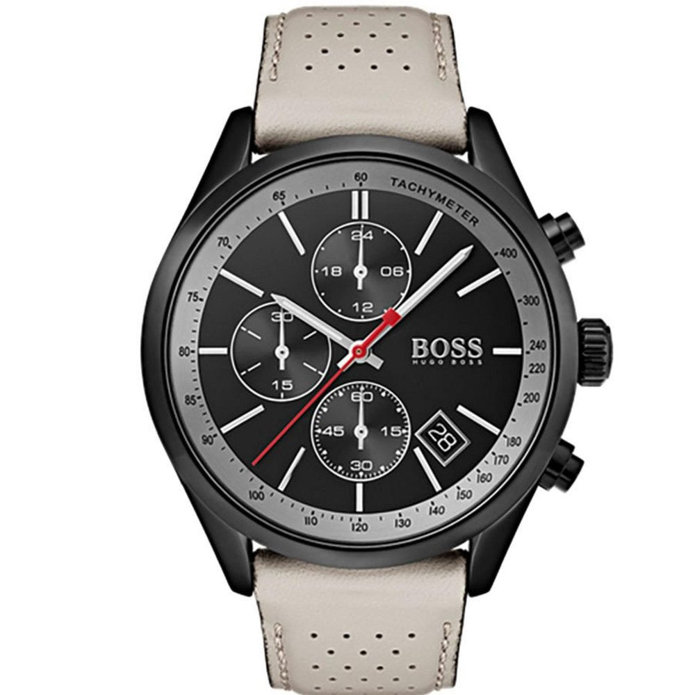 Hugo Boss 1513562 Grand Prix Black Ion Plated Chrono Men's Watch