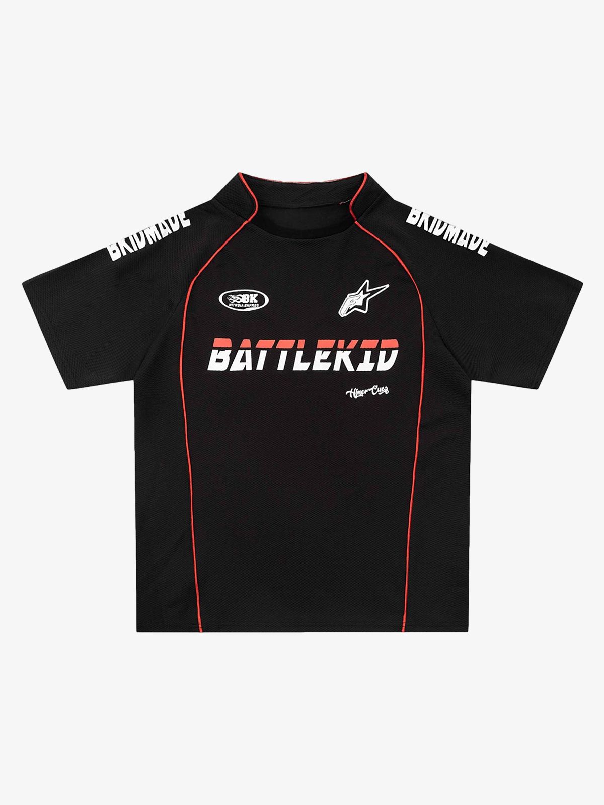 Thesupermade Racing Style Niche T-shirt - 1641 - Black / L