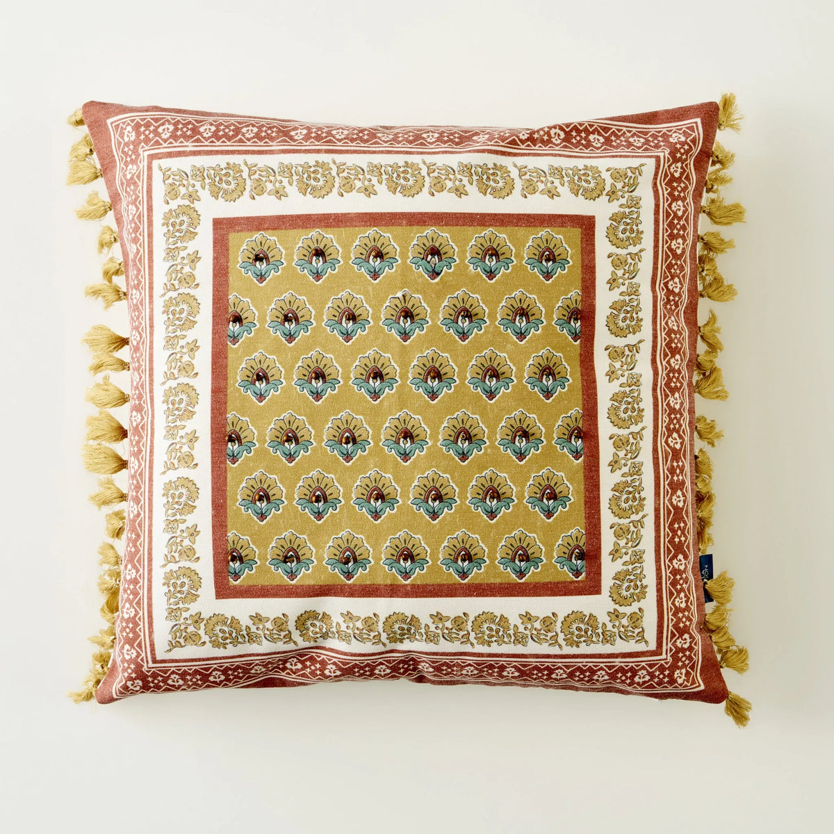 Indian Beauty Beaded Cushion Cover