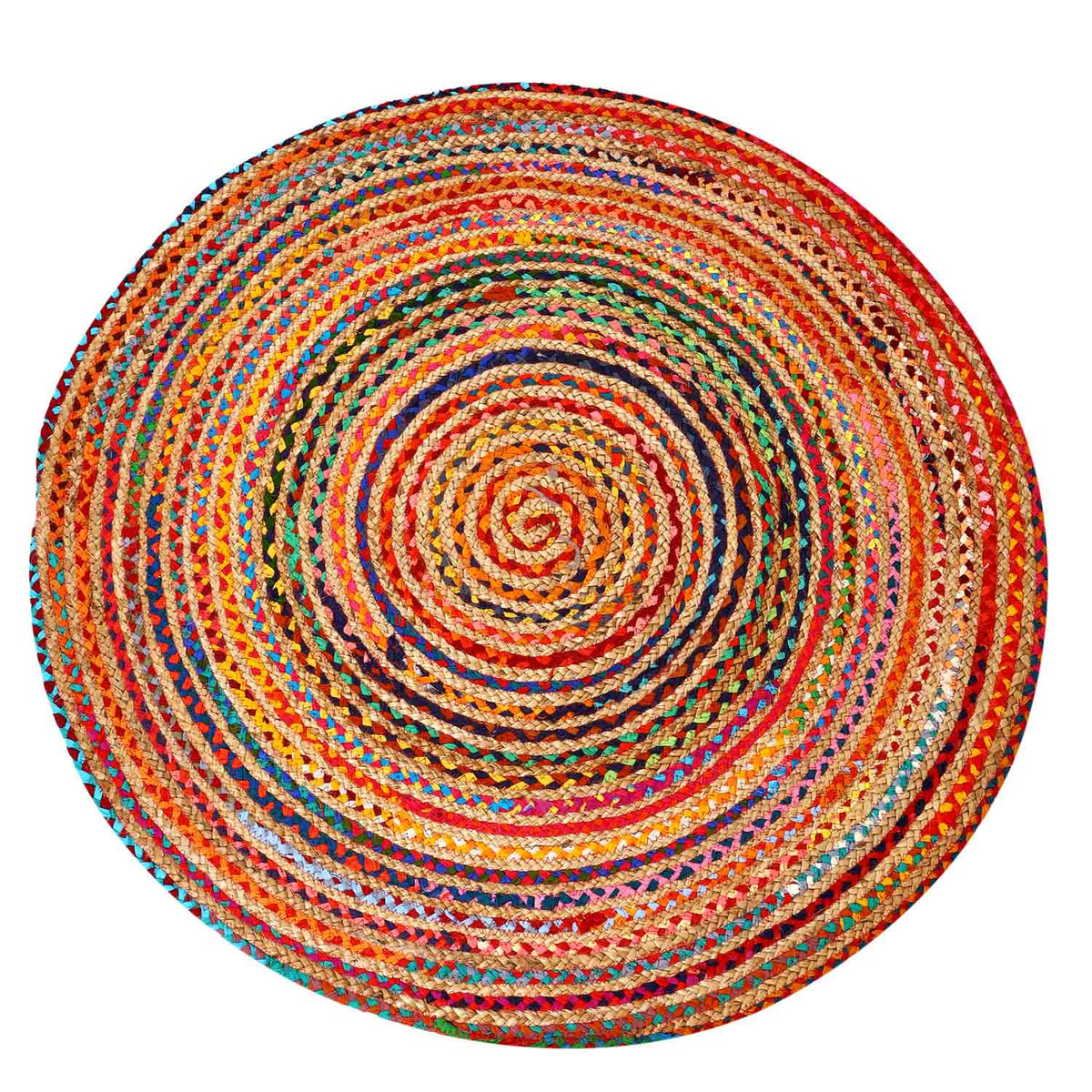 Jute Teppich Tamani bunt - 90 cm