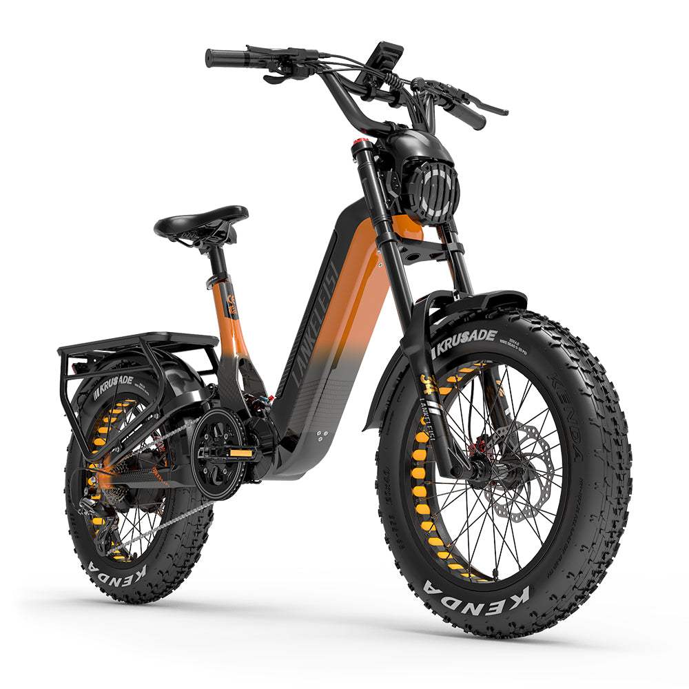 Lankeleisi RX800 Plus 2025 1000W 20-Inch Fat Tire Full Suspension Electric SUV Bike with Torque Sensor and 48V 20Ah Battery