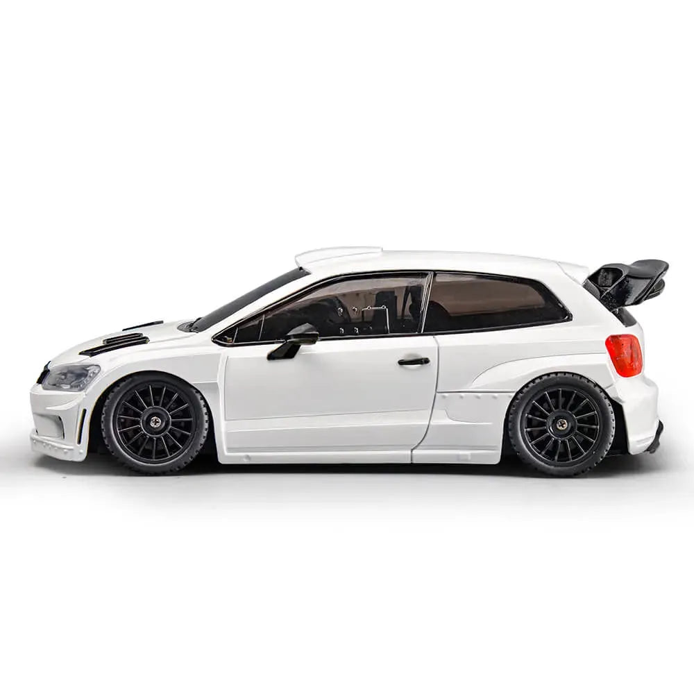 2025 - LDRC 2801 Pro POLO R Model 1/28 Scale 4WD RTR Full Proportional On-Road Racing RC Drift Car - White (Batteryx1)