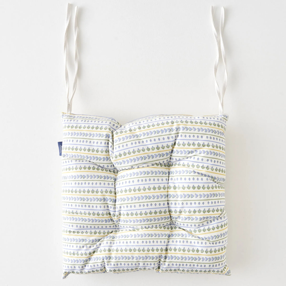 Lemoncello Striped Chair Cushion
