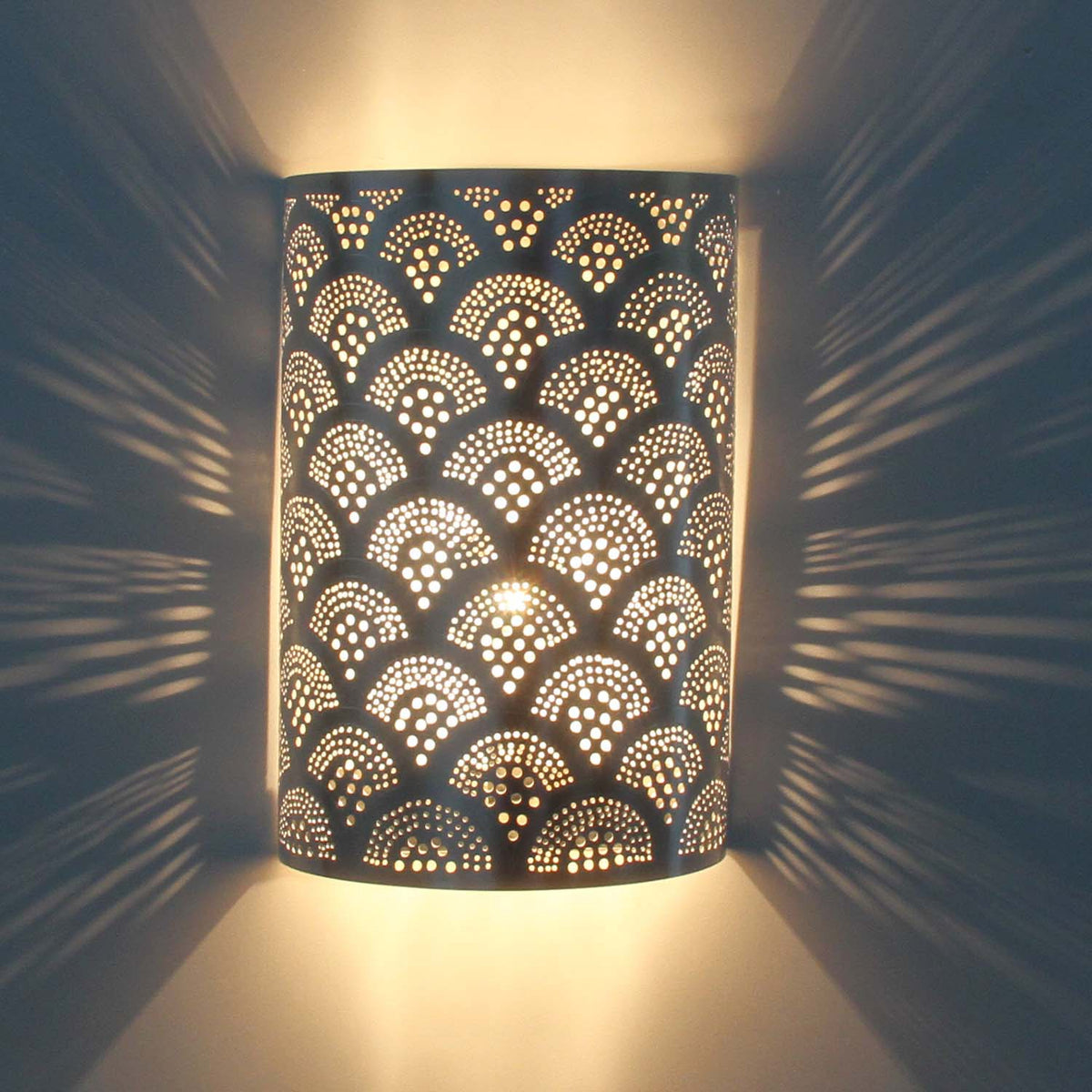 Marokkanische Silber-Wandlampe Aya