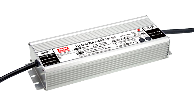 Mean Well HLG-320H-24A LED-Netzteil – 320W 24V DC IP65 Konstantspannung/Konstantstrom, TÜV