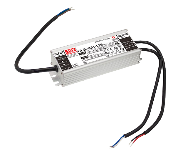 Mean Well HLG-40H-24B – 24V 40W LED-Treiber in IP67, dimmbar, Konstantspannung/Konstantstrom