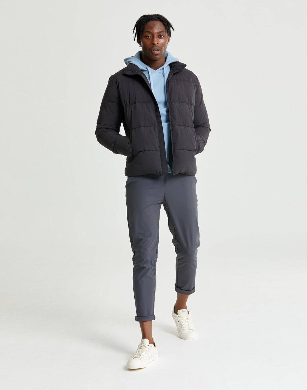 Mens Urban Expedition Puffer Jacket in Jet Black - Small / Jet Black
