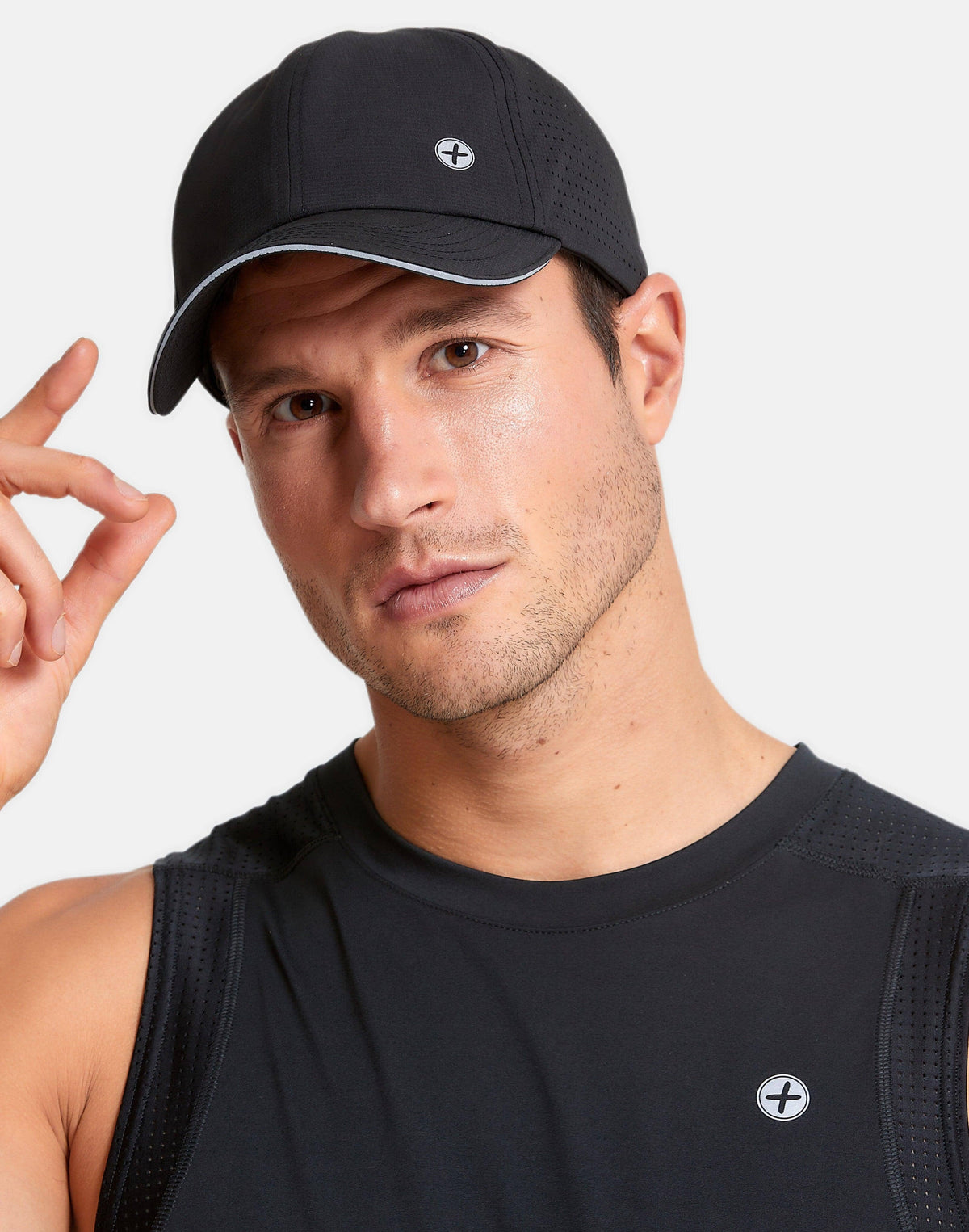 Mesh Rec Running Cap in Jet Black - One Size Fits All / Jet Black