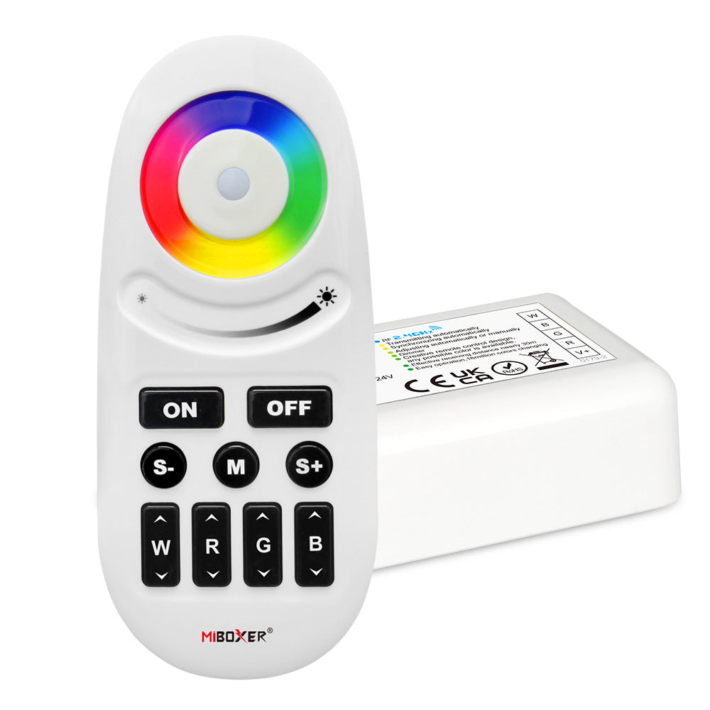 MiBoxer FUT028 LED-Controller Set – 2,4 GHz Funksteuerung für RGBW LED-Streifen