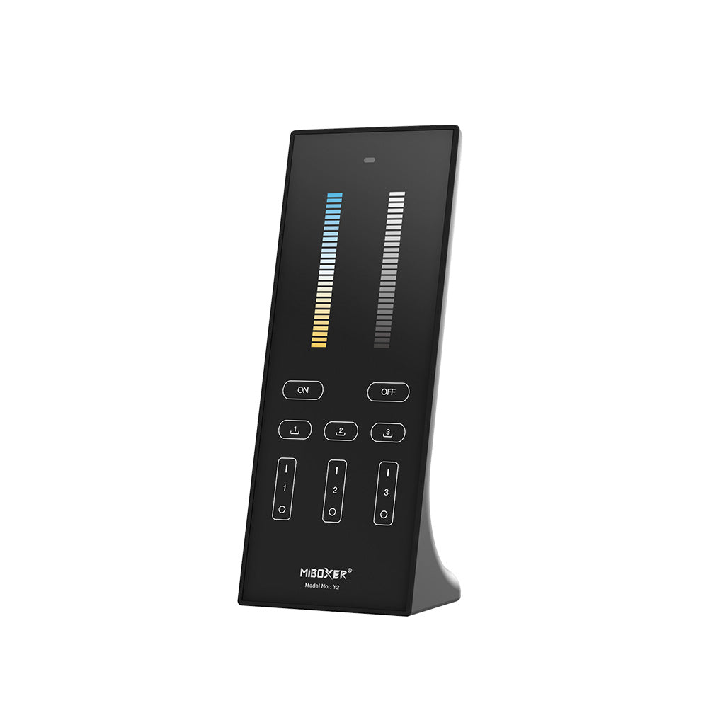 MiBoxer Y2 LED Standfernbedienung – für CCT LED Streifen, 2,4 GHz Funk, 3 Zonen, Helligkeit & Farbtemperatur