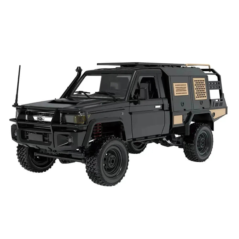 MNRC MN82S RC Car 1/12 Scale 2.4G 4WD For Toyota LC79 Off-Road Vehicle - Black(1 Battery) / Closest Warehouse