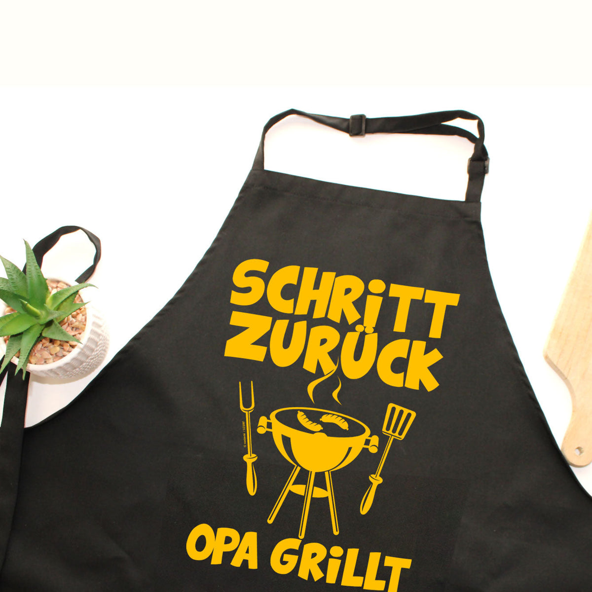 Schritt zurück - Opa grillt! - Grillschürze