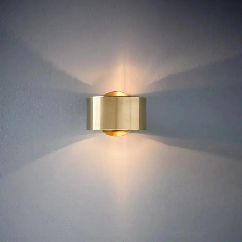 Black Gold Segmented Sconce - Gold