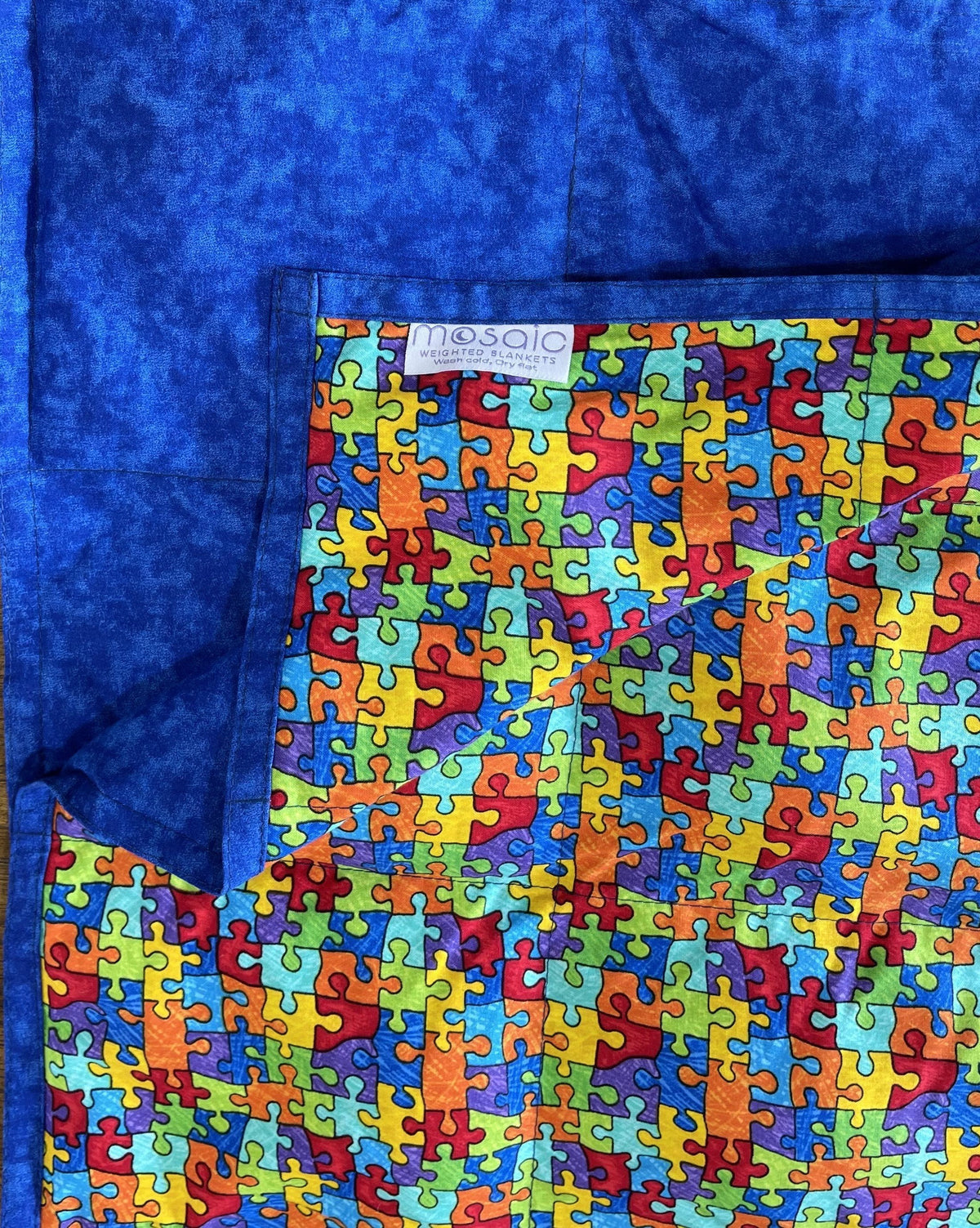 Puzzle Pieces Weighted Blanket - Kids (38"x50") / 5lbs