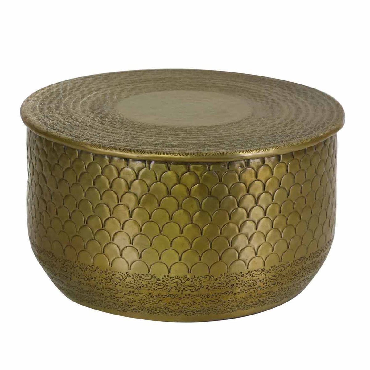 Orientalischer Beistelltisch Alava Gold - L