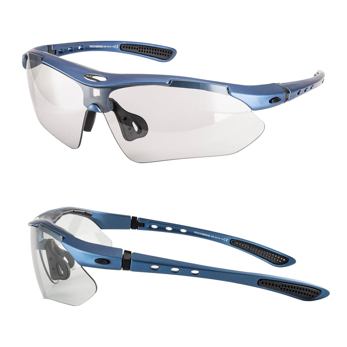 Adaptive Selbsttönende Sportsonnenbrille (UV400) - Blau