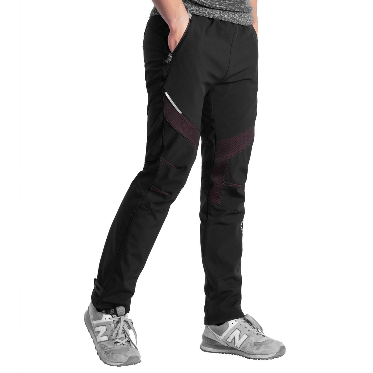 ROCKBROS Lange Fahrradhose Herren Winter Radhose Winddicht Warm - M