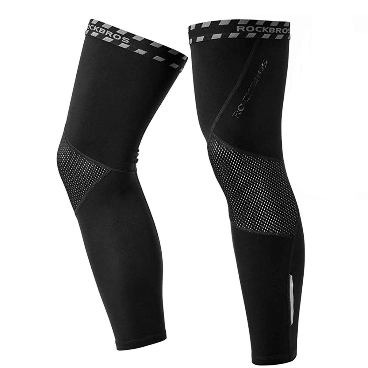 ROCKBROS Radsport Beinlinge Knieschutz Winter Anti Rutschen Beinwärmer - S-M