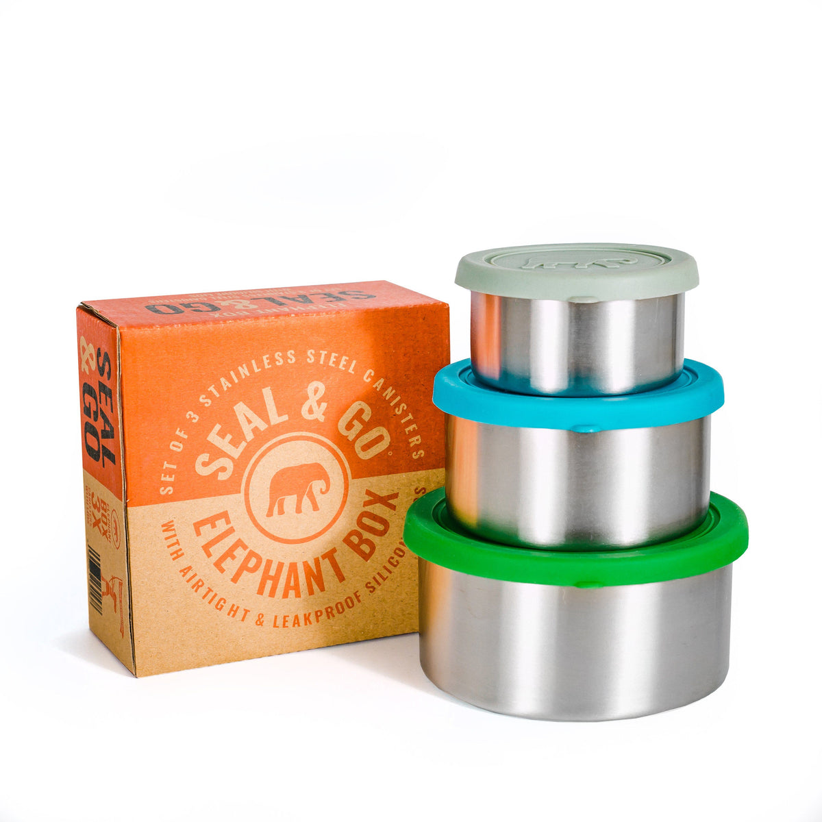 Elephant Box Seal & Go Leakproof Container Trio