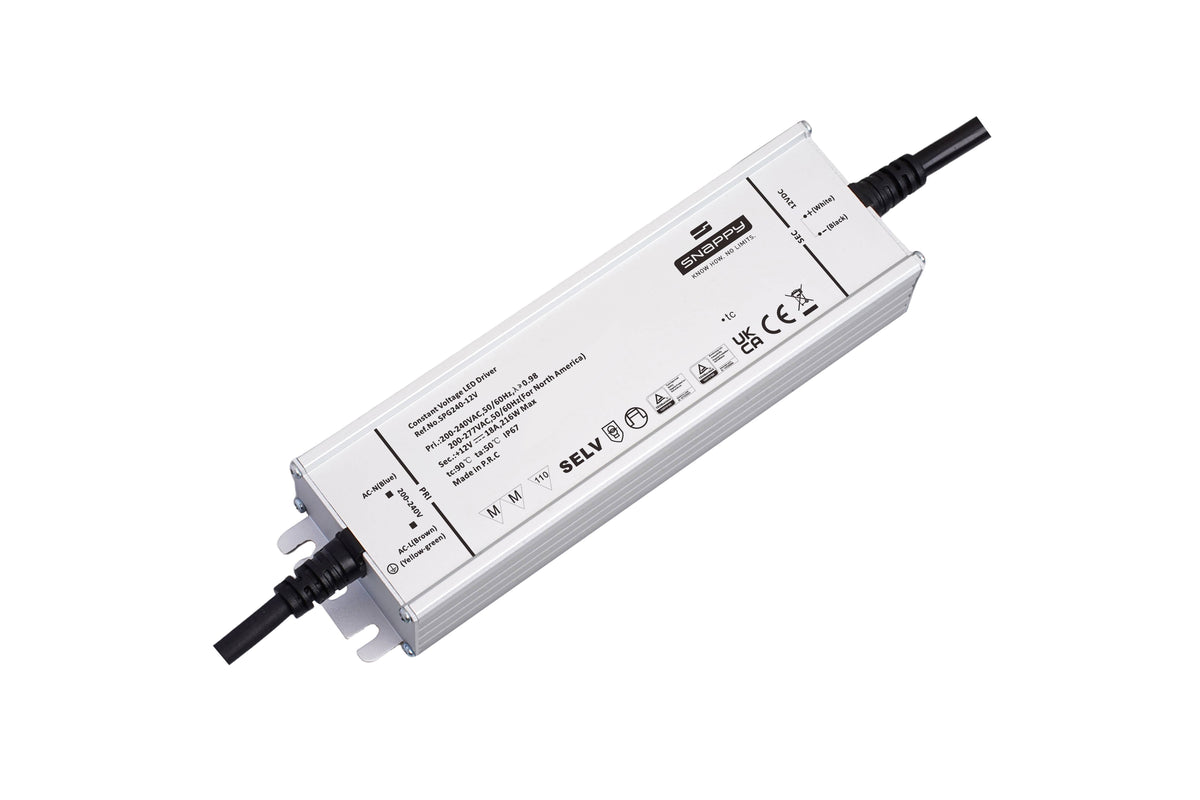 Snappy SPG240-24V LED Netzteil 24V – 240 W, 10 A, IP67 wasserdicht, Konstantspannung & TÜV für 24V LED Streifen
