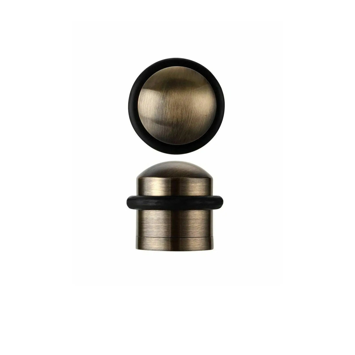 Solid Door Stop Domed Top Floor Mounted Door Stopper - Florentine Bronze