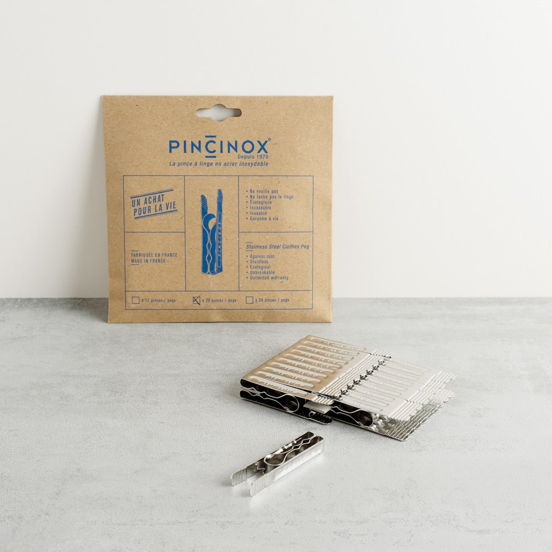 Pincinox Stainless Steel Clothes Pegs, Pack of 20