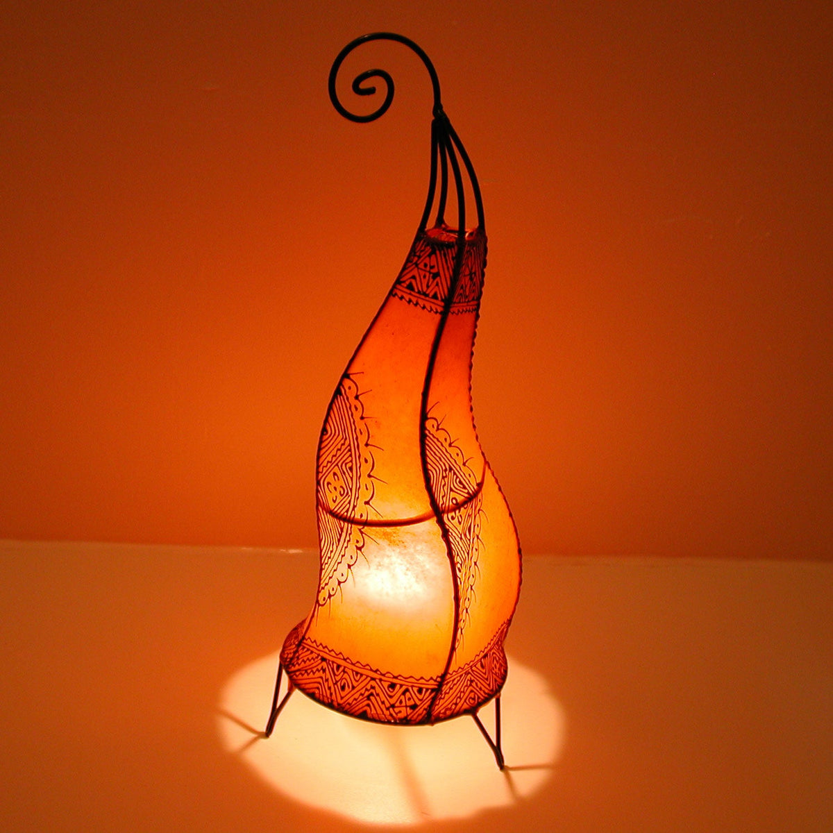 Stehlampe - Hennalampe Hissan H60 Orange