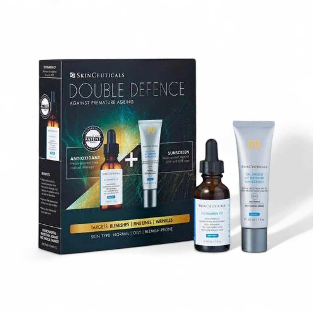 SkinCeuticals Double Defence Silymarin CF Kit | Antioxidant Duo