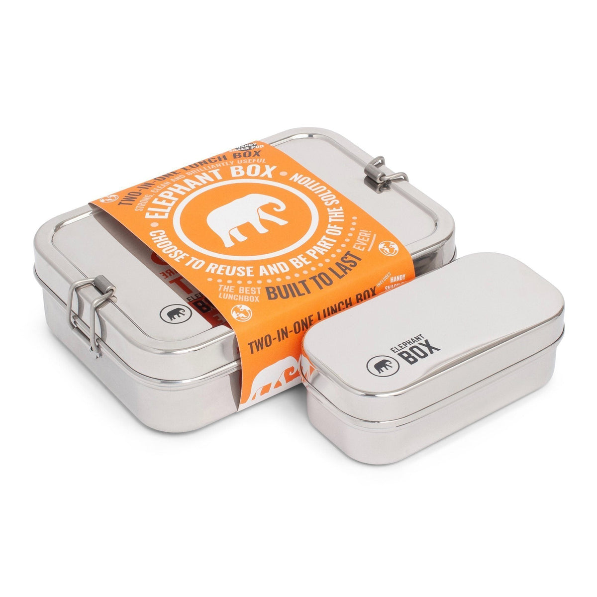Elephant Box Two-In-One Clip Top Lunchbox