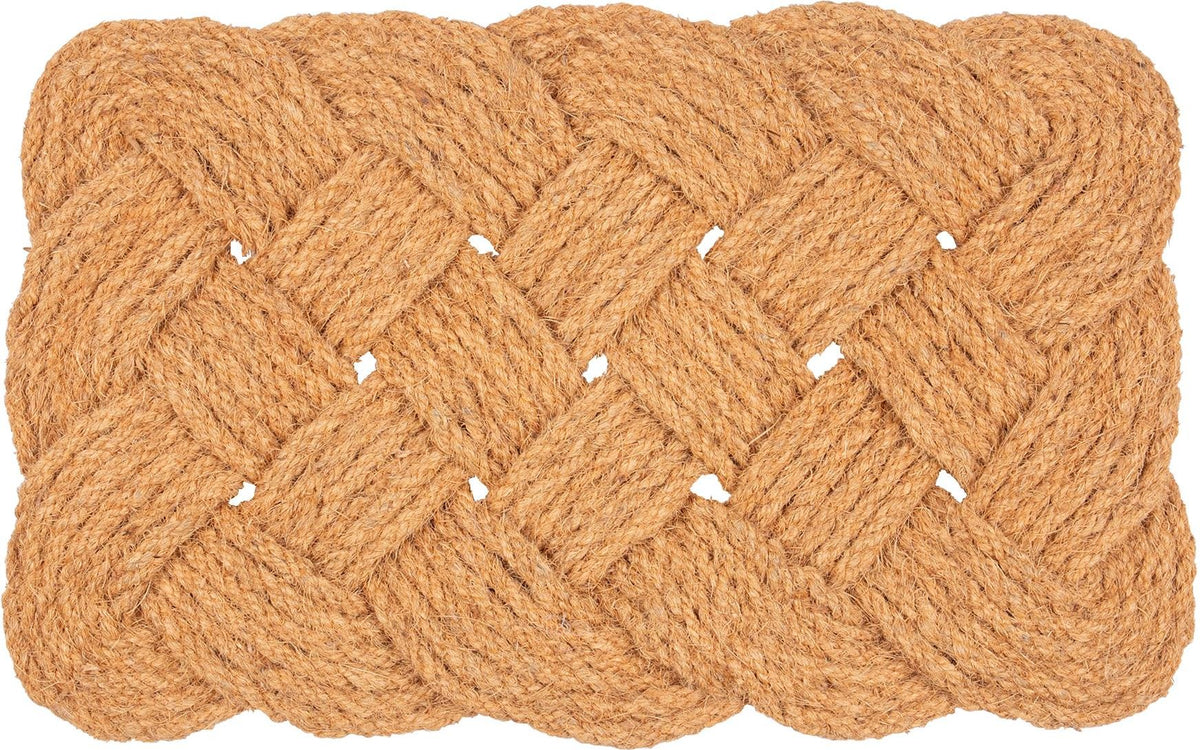 68cm x 43cm Natural Coir Knotted Door Mat