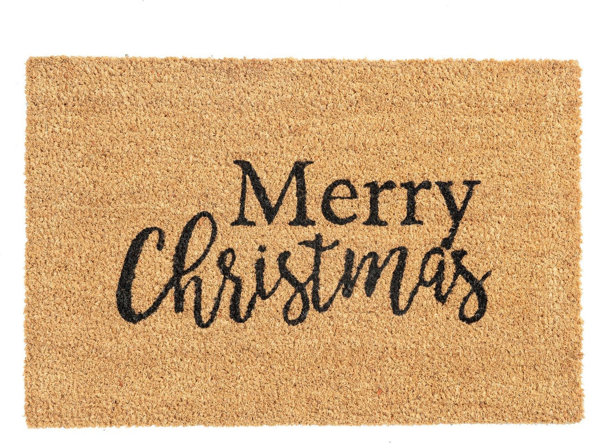 60cm x 40cm Merry Christmas Coir Door Mat