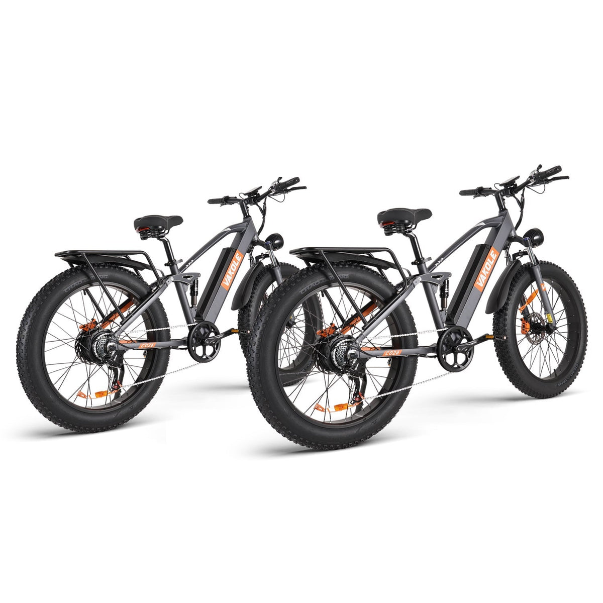 Vakole CO26 26-Inch Fat Tire Electric Mountain Bike Bundle - Set of 2
