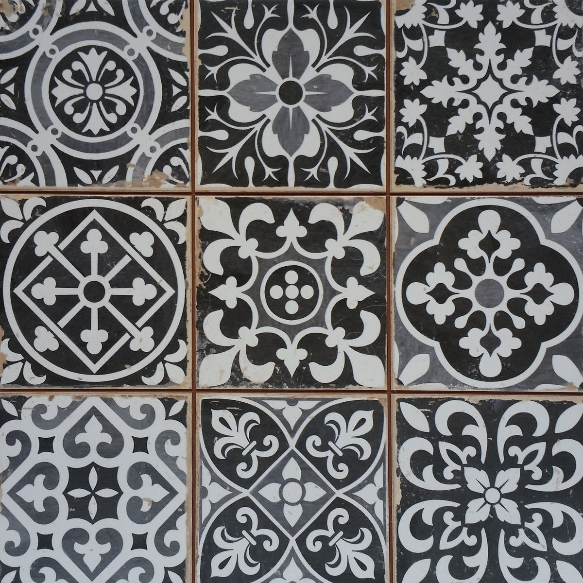 Orientalische Patchwork-Fliesen 33x33 cm – für Wand und Boden