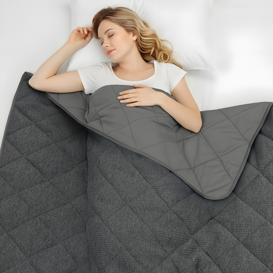 ZONLI BalanceFlow Weighted Blanket - Grey / 15lb / 48"x 72"