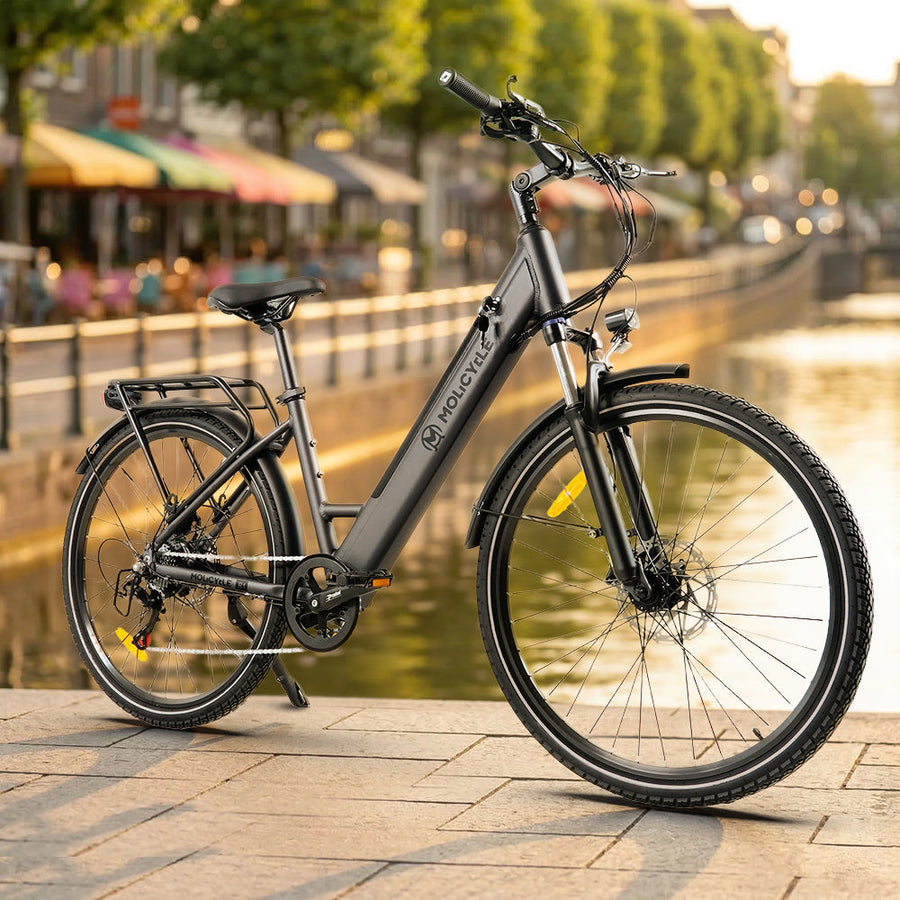 Molicycle R1 250W 26-Inch Electric City Bike with 532Wh 14.5Ah Battery