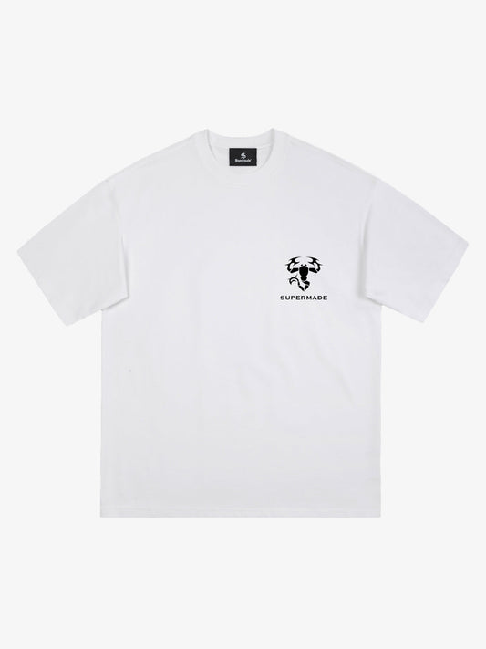 Scorpion Logo Print T-Shirt - White / XL