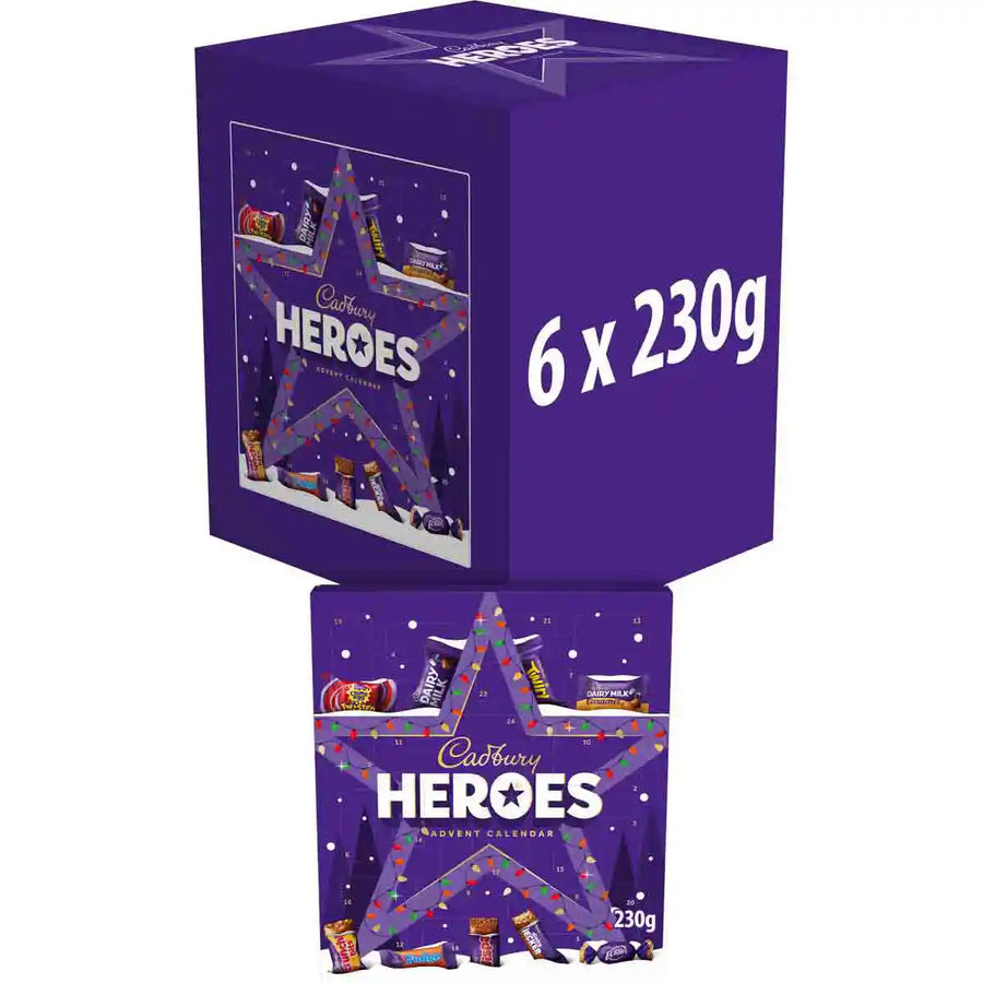 Cadbury Heroes Chocolate Advent Calendar 230g (Box of 6)