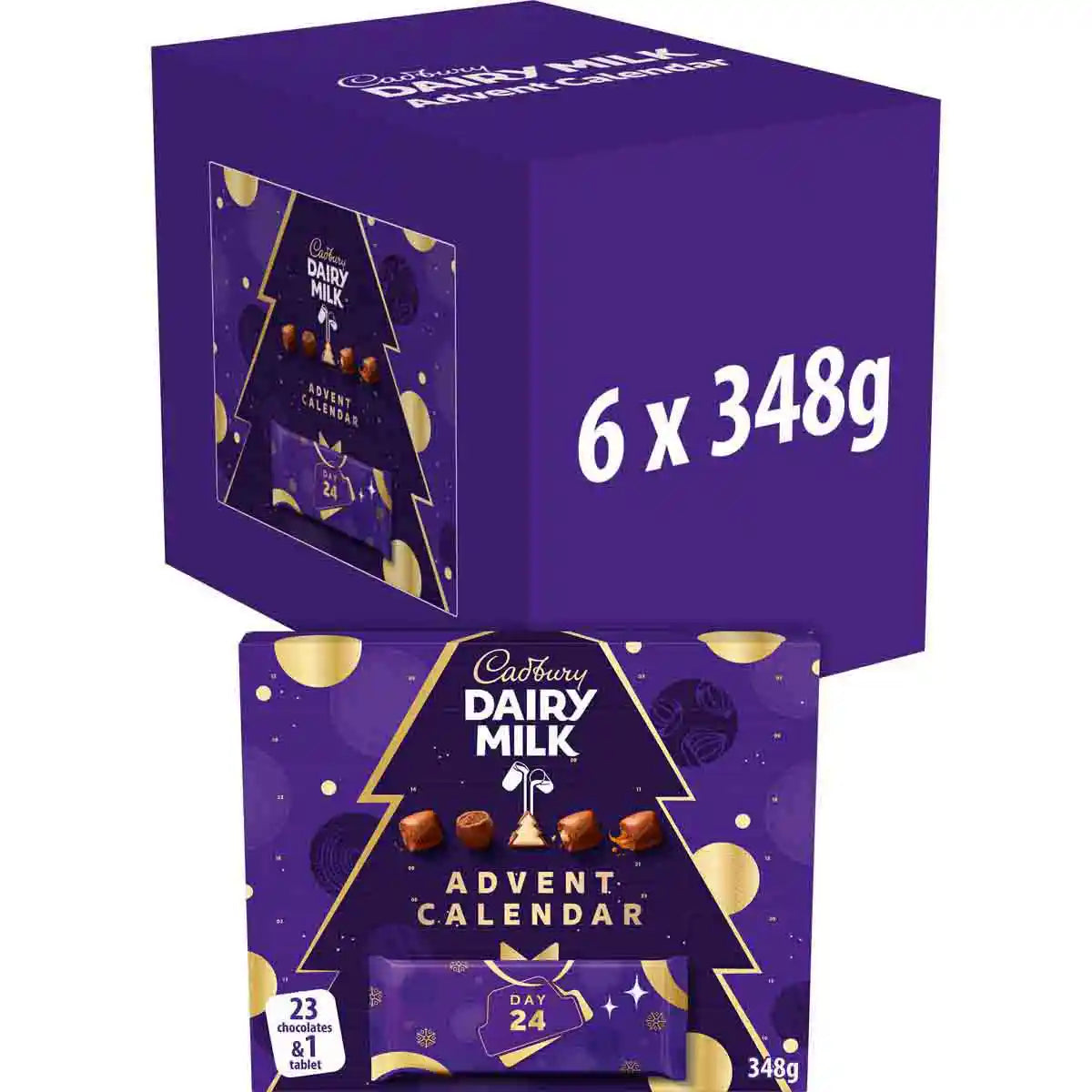 Cadbury Dairy Milk Adult Advent Calendar 348g (Box of 6)