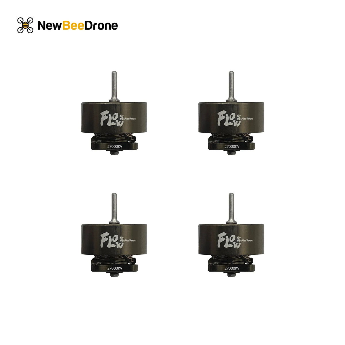 NewBeeDrone Flow 0802 Dual Ball Bearing Whoop motor 27000kv (Pack of 4)