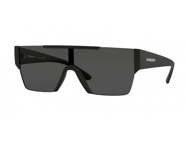 Burberry BE4291 346487 Man Sunglasses Nylon Black Grey Squared Normal
