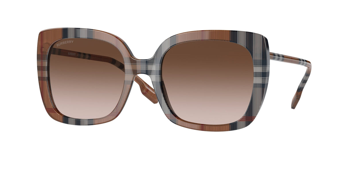 Burberry BE4323 CAROLL 400513 Woman Sunglasses Acetate Brown Brown Squared Normal Shaded